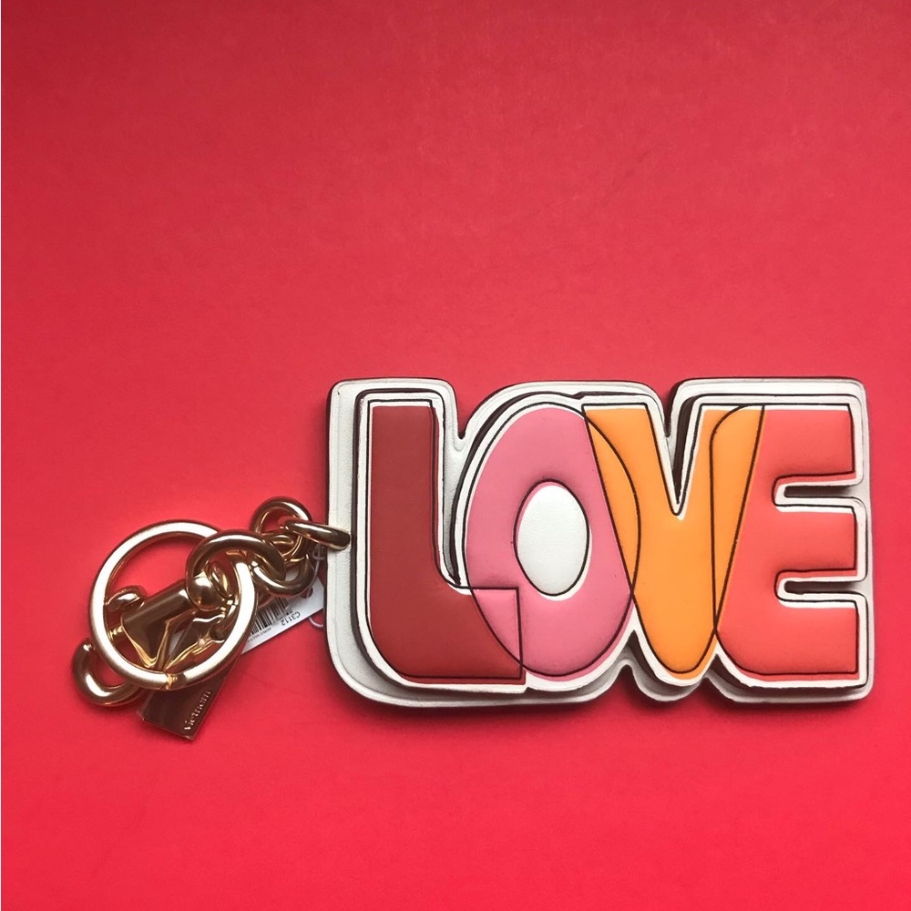 Brand new COACH LOVE keychain